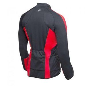 SPONEED Men's Windproof Cycling Jackets Fleece Coat Shirts Winter Red Black